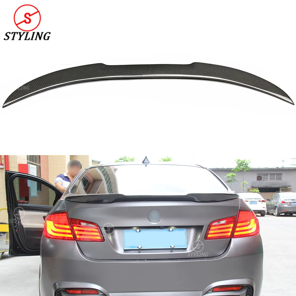 F10 карбоновый спойлер M4 Style для BMW 520d 525i 530i 540i m5 заднего багажника крыла 2010-2013 2014 2015