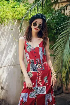 

Original film the maldives beach holiday dress backless condole belt long open fork in front of the dress