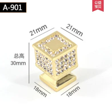 1PC Home Kitchen Decor Modern Diamond Crystal Drawer Cabinet ts (21)