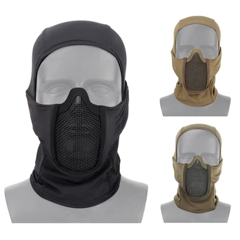 

Tactical Headgear Mask Airsoft Half Face Mesh Mask Cycling Hunting Paintball Protective Mask Shadow Fighter Headgear