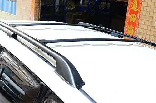 Apto para Toyota-land Transversais de Alumínio do Rack do Telhado do Trilho de Telhado Pces Cruiser 2008-2020 Barras Transversais-preto 2 Fj200 Lc200 4 lc200 2008-2020 barras transversais de alumínio do