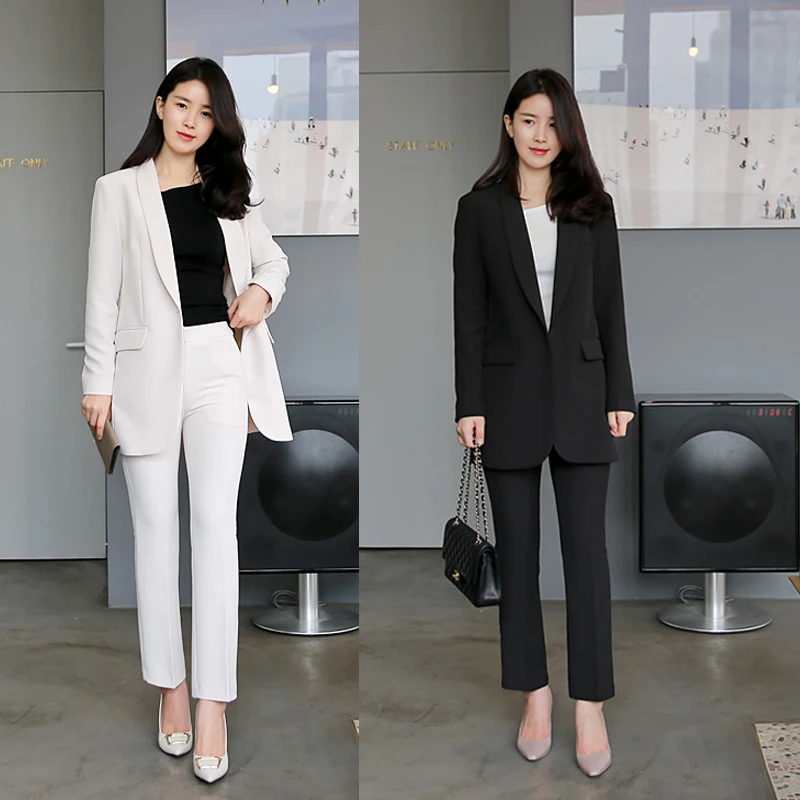 

Suit women 2020 spring and autumn new fashion slim jacket nine-point pants two-piece set temperament casual wild women's clothes