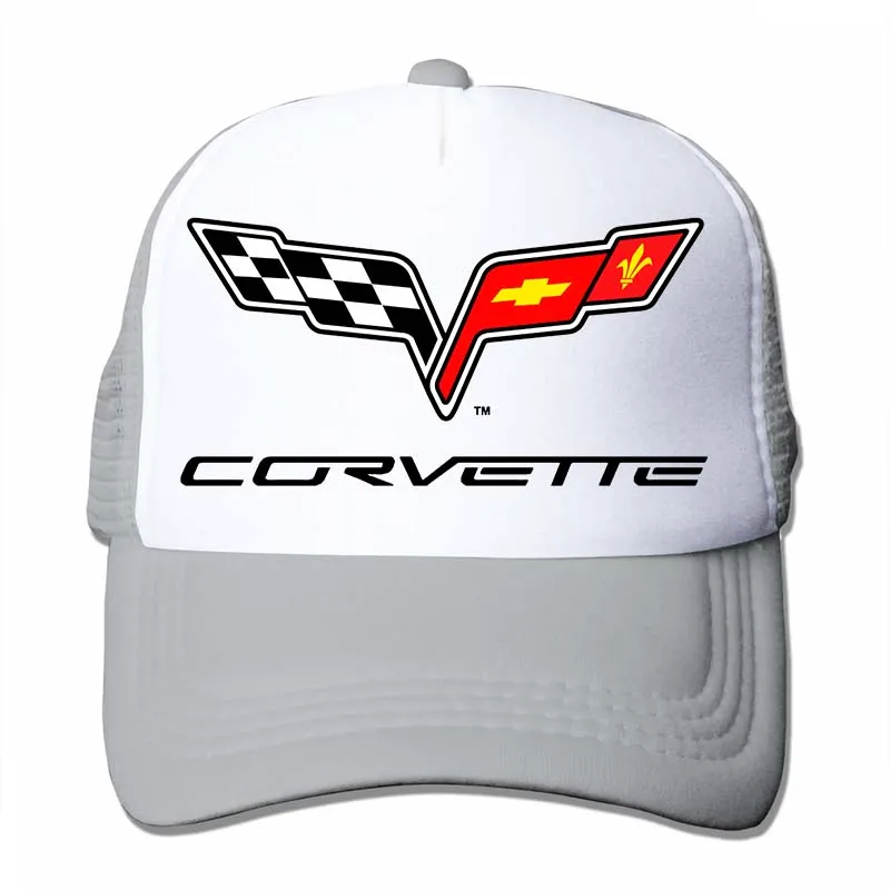 Chevrolet Corvette бейсбольная кепка для мужчин и женщин, Кепка-Дальнобойщик, модная Регулируемая Кепка - Цвет: 4-Gray