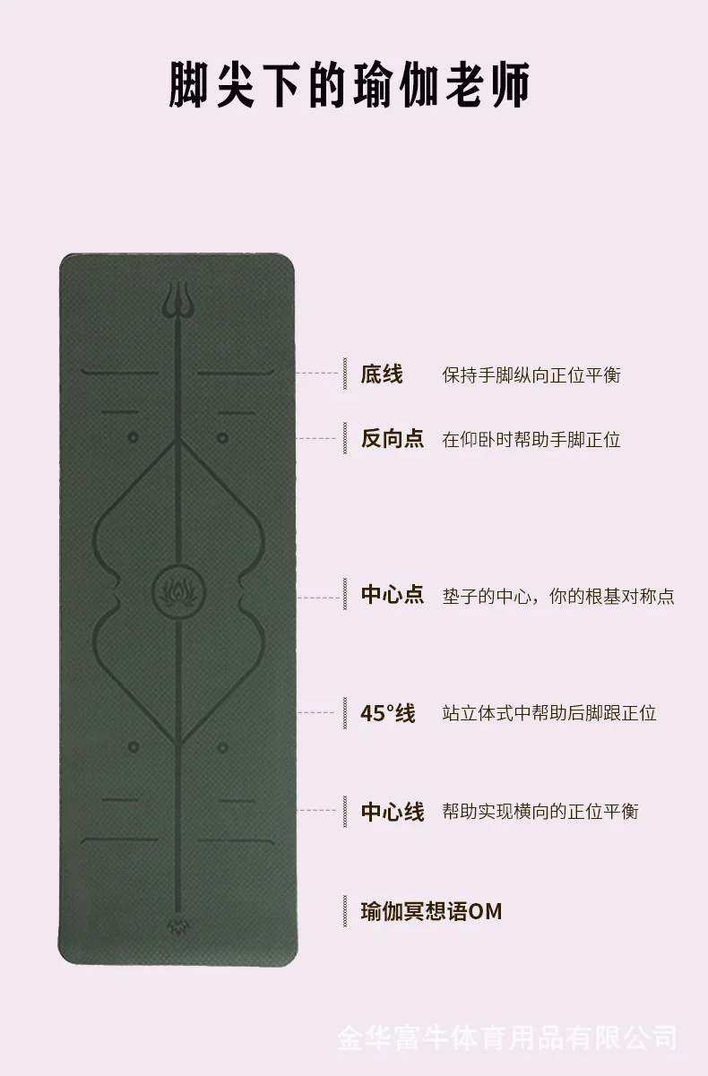 Widened double-layer two-color non slip, environmental friendly and tasteless outdoor fitness yoga mat source manufacturer