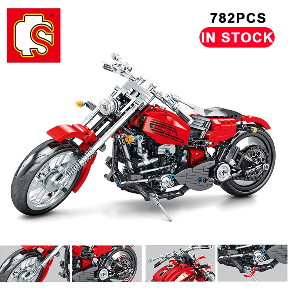 

SEMBO Technic Building Blocks Motorcycle Creator Racing Car Set Idea Vehicles Set Bricks Model Kids Toys Children toys for boy