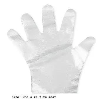 

100PCS Disposable PE Gloves Transparent Thin Protective Gloves Nursing Supplies