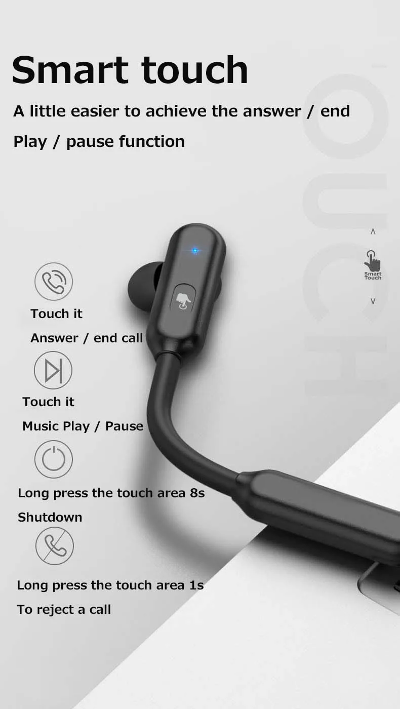 JINSERTA Handsfree, беспроводные Bluetooth 5,0 наушники, бизнес bluetooth-гарнитура с микрофоном для водителей, Спортивная поддержка, длительное время ожидания