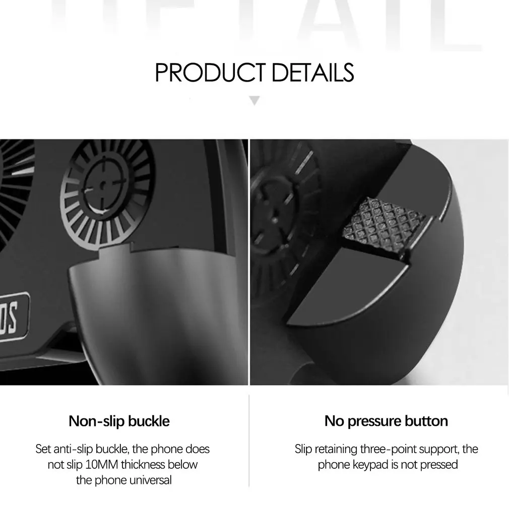  Gamepad Mobile Trigger Controller L1R1 Shooter Joystick Game Pad Phone Holder with 2000/4000mAh Pow