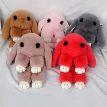 Фабричный плюшевый кроличий рюкзак женская сумка из искусственного меха кролика рекс искусственный мех через плечо