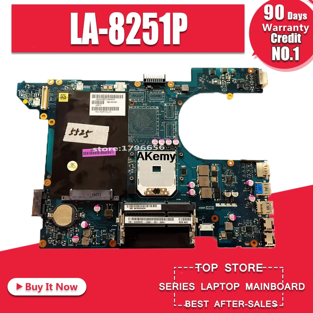 

Original laptop motherboard For dell 15R 521R CN-04VMVX 04VMVX 4VMVX QCL10 LA-8251P Main board