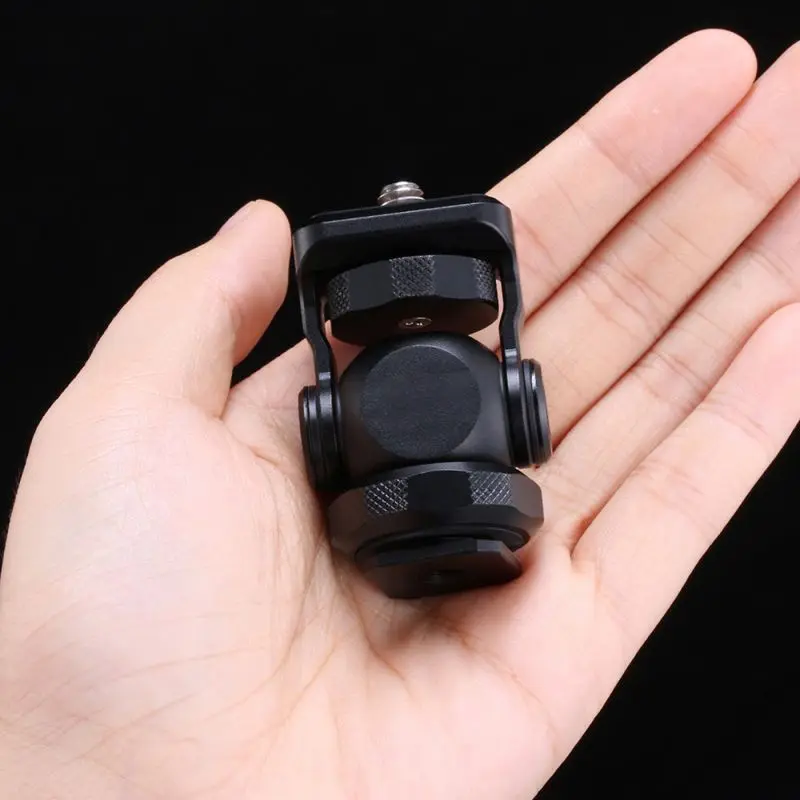 DSLR камера монитор кронштейн Мини шаровая Головка с холодным башмаком крепление Gimbal установка для sony Canon Nikon DSLR камеры аксессуары
