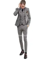

2022 New Tweed Coat Pants Design 3Pcs(Jacket+Vest+Pants)Men Wedding Suits Slim Fit Blazer Trousers Tuxedo Custom Prom Party Wear
