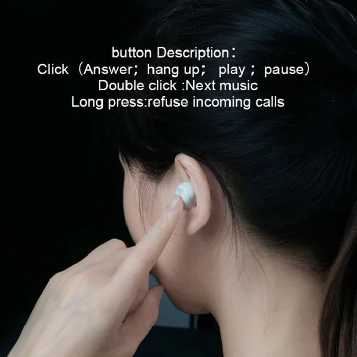 Bluetooth беспроводной наушник мини-гарнитура с зарядным ящиком для хранения для вождения спорта