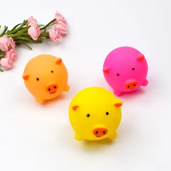 

Pet Toy Cartoon Pig Ball 7cm Doll Ball Toy Vinyl BB Called Sound Making Dog Toy