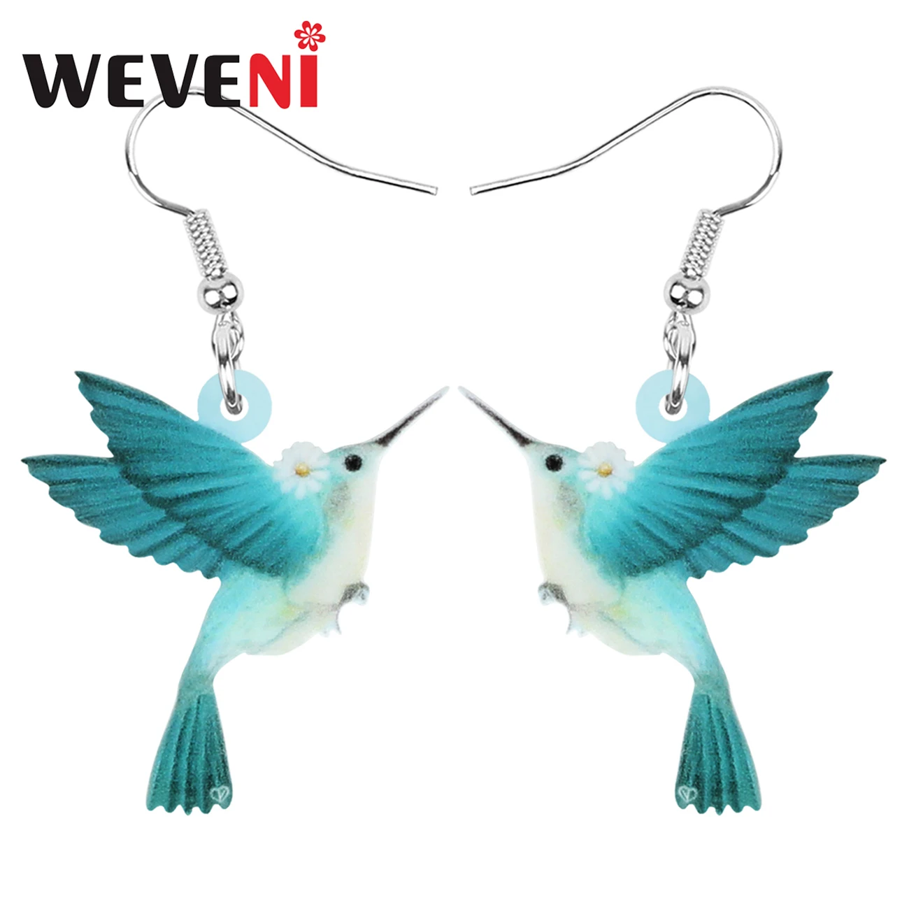 Acrylic Hummingbird Earrings Acrylic Drop Jewellery Dangle Earrings