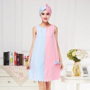 

New Baichang Bath Towel Type Pure Cotton Sexy Lovely Adult Water Absorption Increased Breast-wrapped Breast-wiping Bath Skirt
