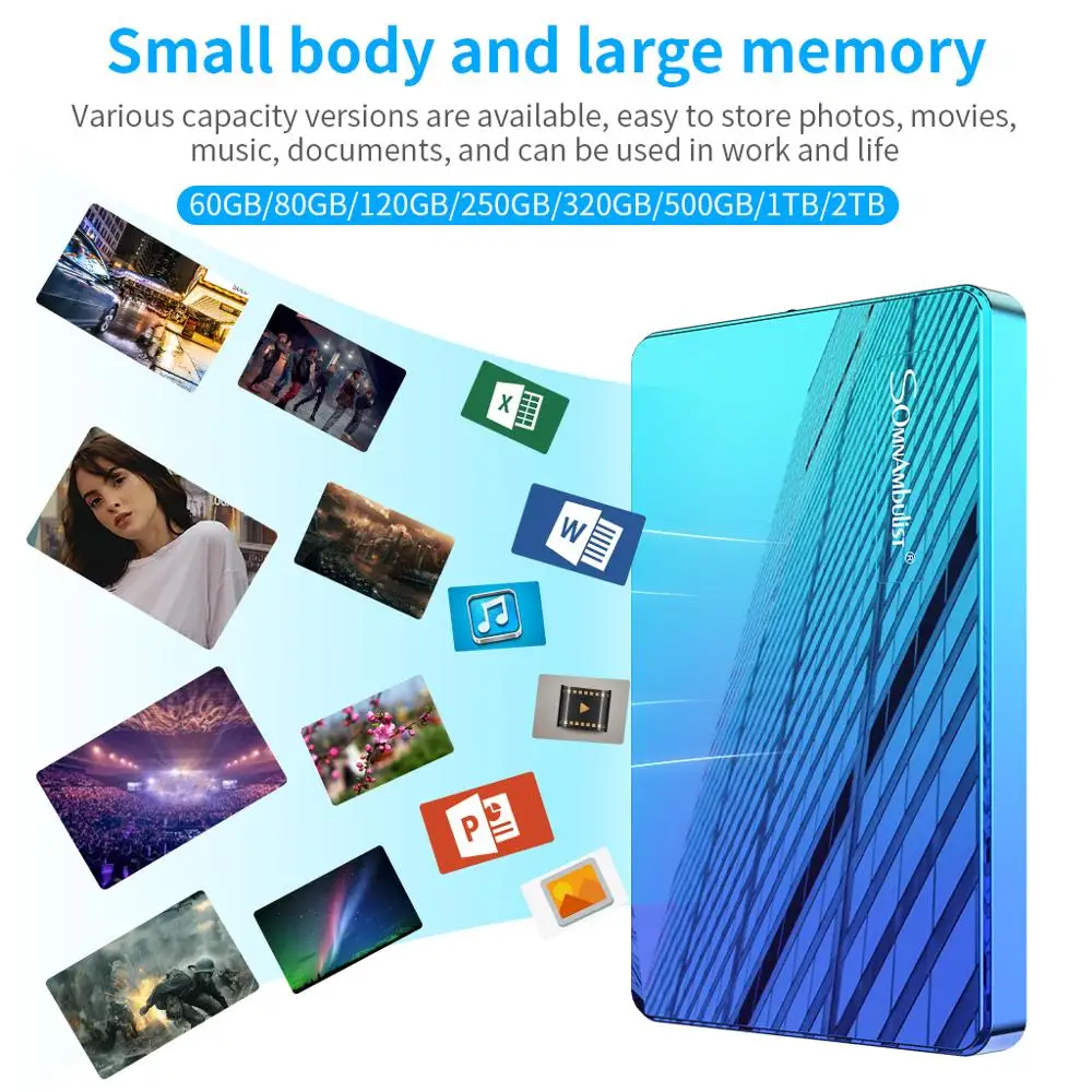 1Tb usb 3.0 external hard disk drive 2TB High disco externo HDD Storage PC,  Desktop, Suitable for PC, Mac, Tablet, Xbox, PS4 the best external hard drive for mac External Hard Drives