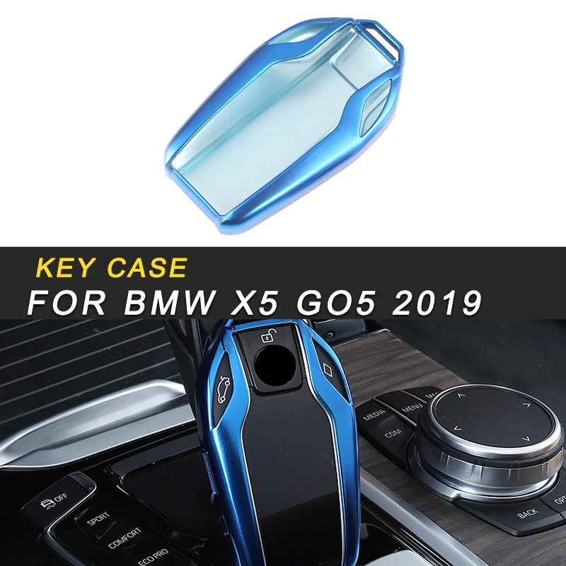 

TPU Key Case Cover Protector Chain Holder Cover High Quality for BMW X5 G05 2019 Car Styling