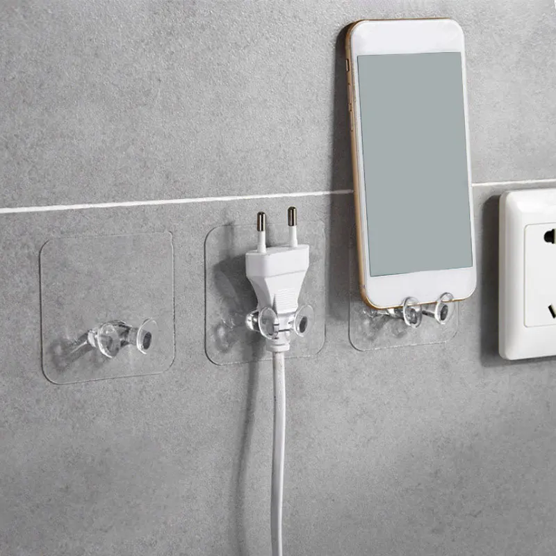 

Multi-function hook 1pc Wall Storage Hook Power Plug Socket Holder Wall Adhesive Hanger Home Office Holder Power Plug Sock
