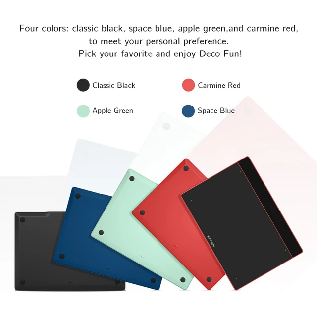 XPPen Deco Fun Graphics Tablet 3 Sizes 8192 Levels Digital Drawing Tablet 60 Degree Tilt for OSU Game Signature Online Study 3