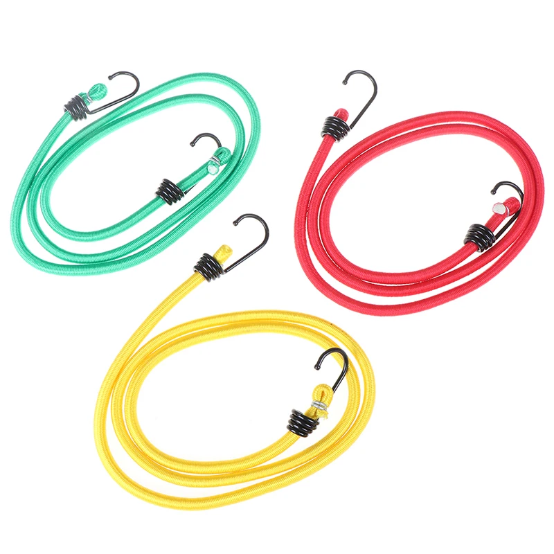 Lightweight Bikes Rope Tie Car Luggage Roof Rack Strap Hooks Stretch Elastic Bungee Straps Cords Metal Hooks outdoor tools