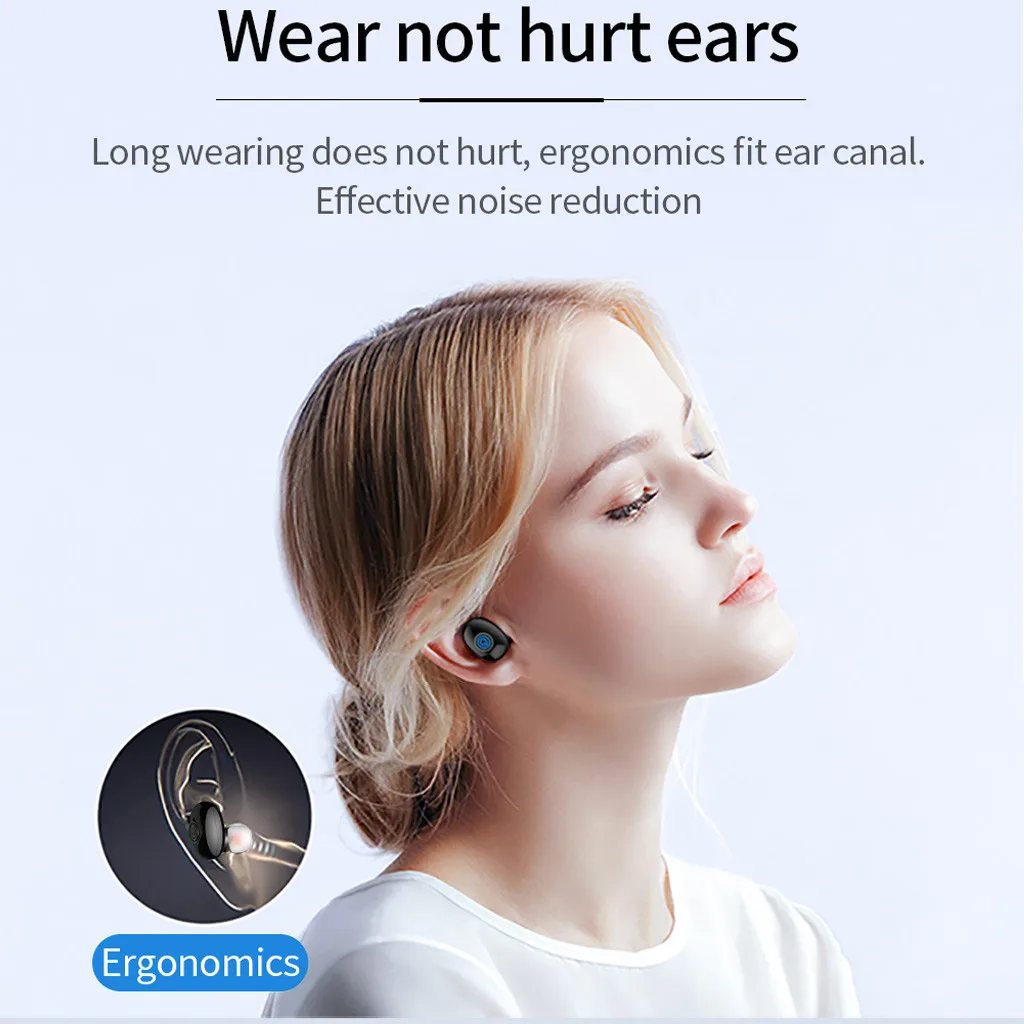 Mosunx BT Blueteoth наушники истинные беспроводные гарнитуры 5 0 TWS in Ear Водонепроницаемая