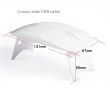 SUNmini 6 Вт Сушилка для ногтей USB СВЕТОДИОДНЫЙ УФ лампа гель лак отверждающая машина 6 светодиодный s лампы для ногтей для домашнего использования Инструменты для дизайна ногтей 45 s/60 s таймер