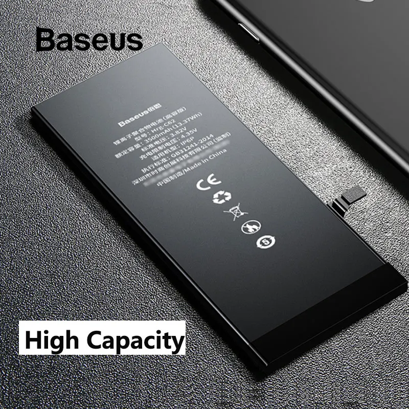 Baseus For iPhone 6 6s 6 plus 6S Plus Battery 2200mAh 3500mAh High Capacity Replacement Phone Bateria with Free Repair Tools Kit Baseus For iPhone 6 6s 6 plus 6S Plus Battery 2200mAh 3500mAh High Capacity Replacement Phone Bateria with Free Repair Tools Kit