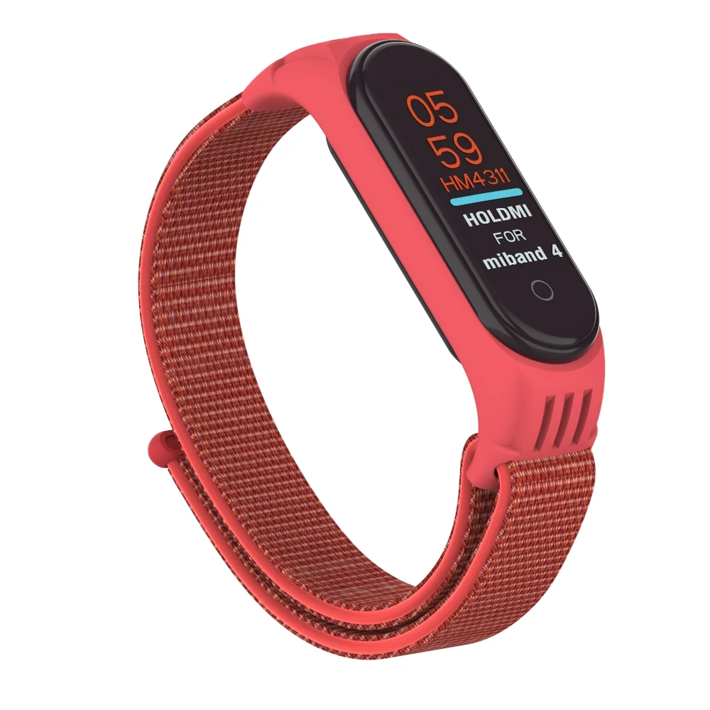 Нейлоновый браслет на запястье для mi Band 3 плетеные ремешки для Xiaomi mi Band 4 сменный Браслет - Цвет: Color 13