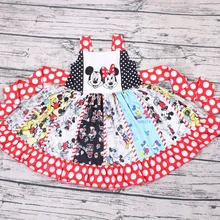 Г. Детская одежда без рукавов с изображением мышки; нарядные платья для девочек; одежда