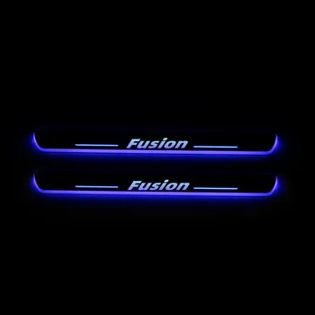 

Acrylic Moving LED Welcome Pedal Car Scuff Plate Pedal Door Sill Pathway Light For Ford Fusion 2015 - 2020