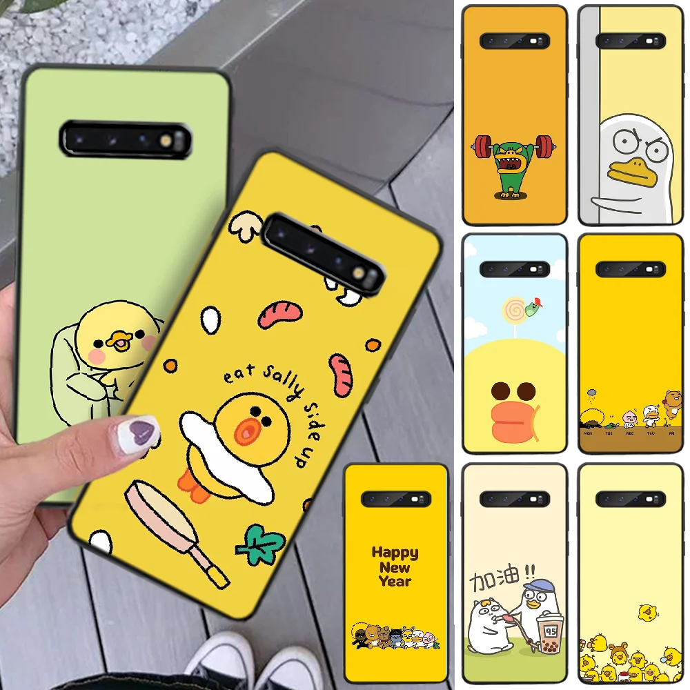 cute cartoon duck animal Coque Shell Phone Case For Samsung S8 Plus S9 S10 plus S10E lite S10-5G S20 UITRA | Мобильные телефоны и