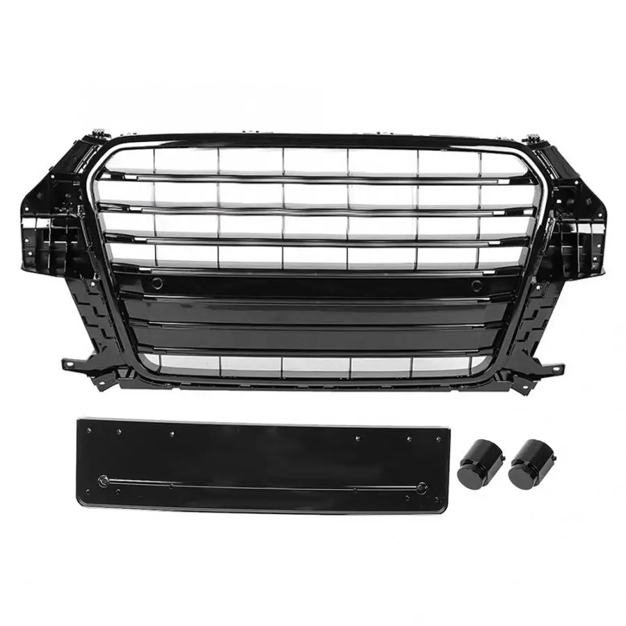 

Front Hex Mesh Honeycomb Hood Grill for Audi Q3 2013 2014 2015 car accessories car mesh For SQ3 Style