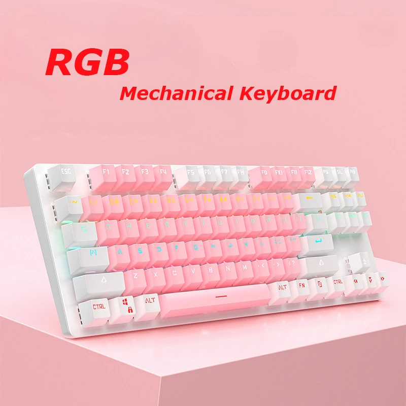 Игровая механическая клавиатура с RGB подсветкой для настольного ПК игровая