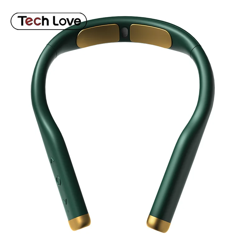 Techlove Portable Neck Massager Heat Pulse Vibration Pain Relief Machine  ~NEW~