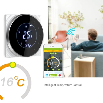 

BHT-6000-GALW Water floor Heating LCD Touch Screen Wifi Thermostat with Remote Control Works with Alexa Google Home