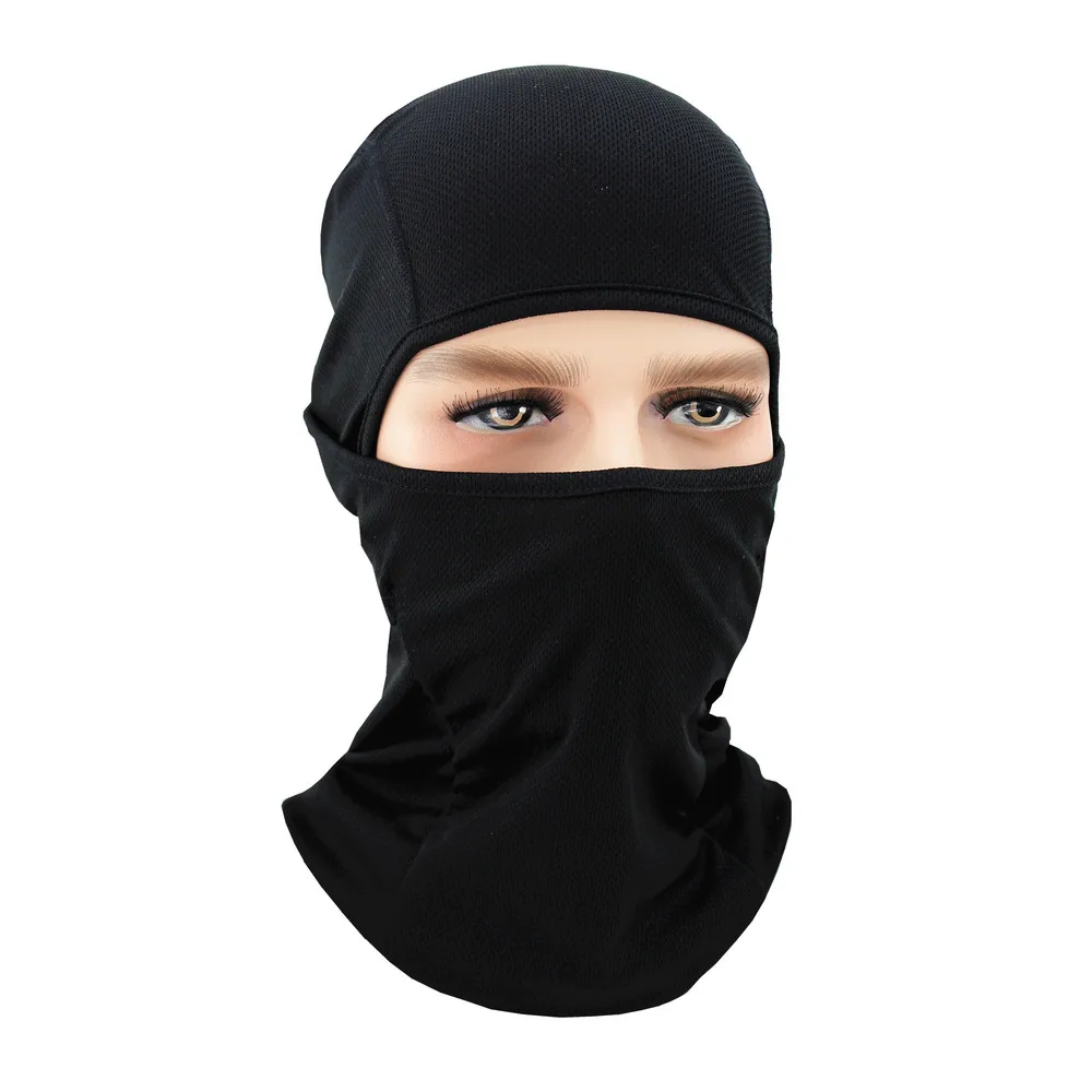 Унисекс Балаклава маска для лица мотоциклетная быстросохнущая дышащая Лыжная велосипедная шапка спортивные шапки полное покрытие для мотокросса защита для лица