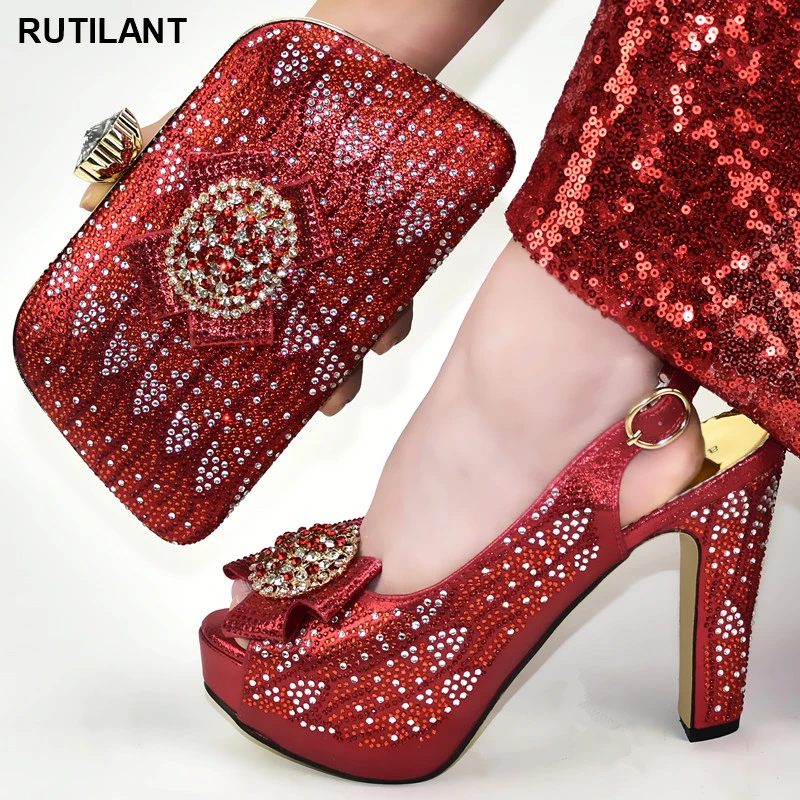 italian shoe and bag set in usa