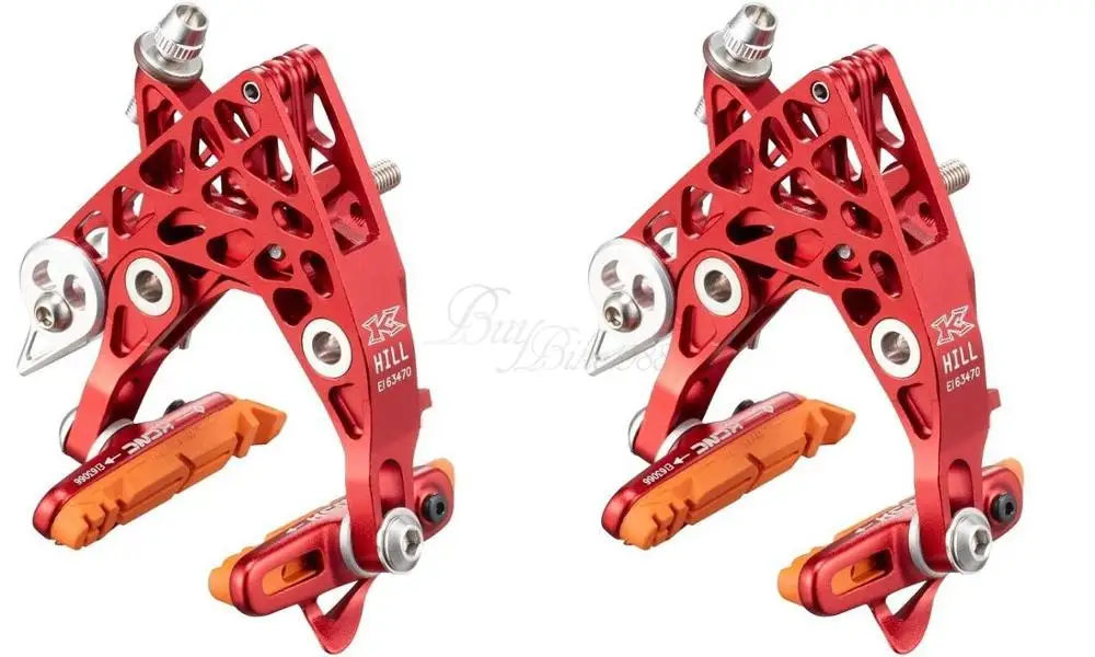 KCNC CB9 キャリパーブレーキ ブラック/シルバー Amazon | KCNC CB9 Road Caliper Brake Set Front and Rear