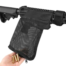 

Tactical Rifle Brass Catcher Quick Unload Nylon Mesh Zippered Closure Cartridge Shell Pouch Bullet Catcher
