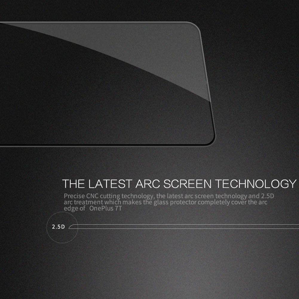 Nillkin закаленное стекло для Oneplus 7T стекло протектор экрана 2.5D полное покрытие защитное стекло Защита для One Plus 7T