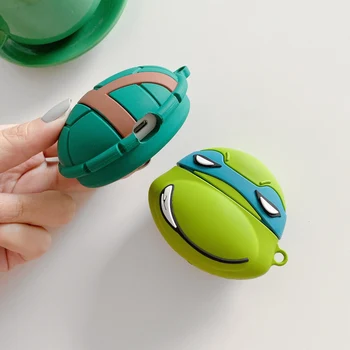 

Teyomi For Airpods Pro 3 Case Cool Turtles Earphone Case for AirPods 1/2 Bluetooth Headset 3D Soft Silicone Cover Cartoon Case