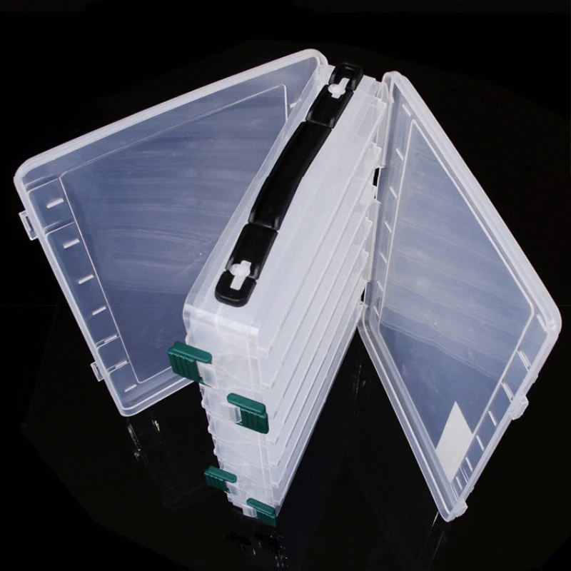 

Fishing Box for Baits Double Sided Plastic Lure Boxes Fly Fishing Tackle Storage Box Supplies Accessories High Tools Strength