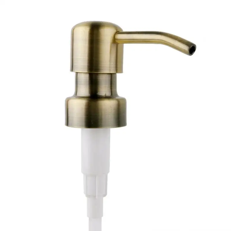 Lotion Pump Head Liquid Dispenser Bottles Jars DIY Metal Tube Bathroom
