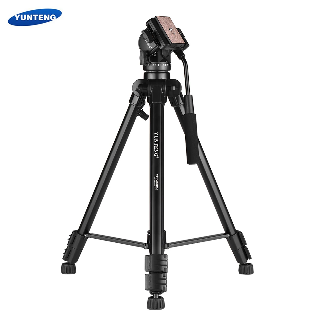 

YUNTENG VCT-880 Aluminum Alloy Camera Tripod + 2-Way Damping Ball Head for Canon Nikon Sony DSLR Camera Camcorder Max Load 5kg