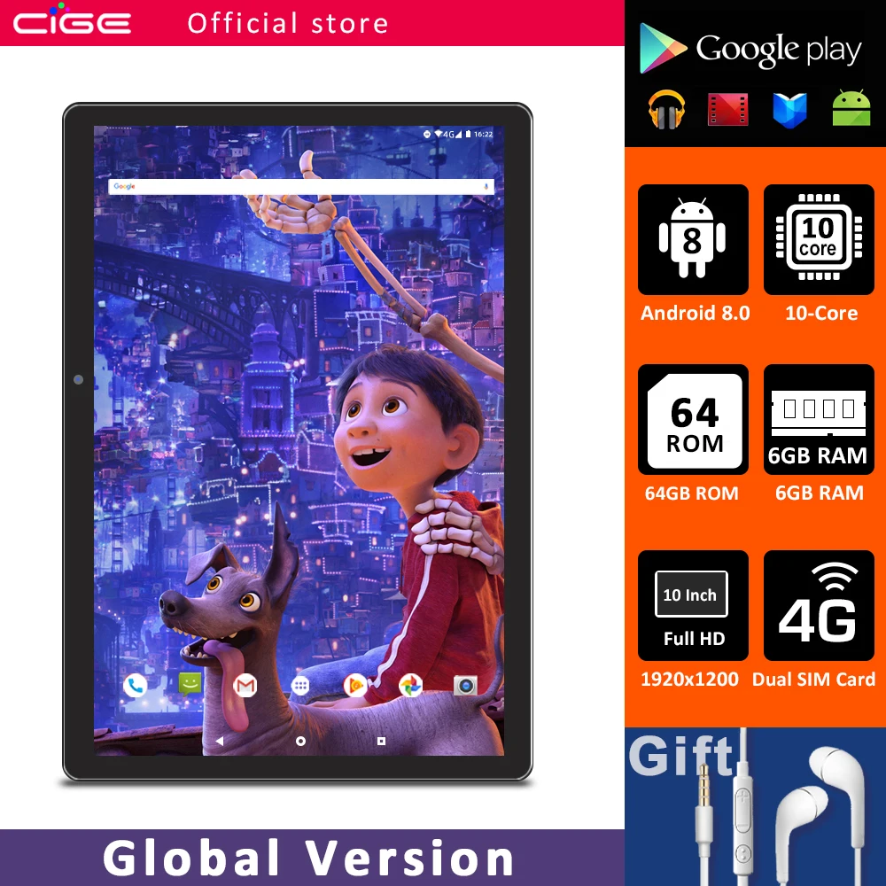 サプリメントの通販 Cige N9 10インチタブレットpcアンドロイド8 0 6ギガバイトのram 64ギガバイトrom 10コアgoogleのプレイ4 4g Lteデュアルsimカード5 3g Wifi Gpsゲーム錠 安い店 Kingscages Com