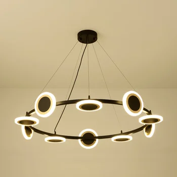 

Living room chandeliers modern minimalist creative personality rotunda restaurant lights led restaurant lights Nordic light