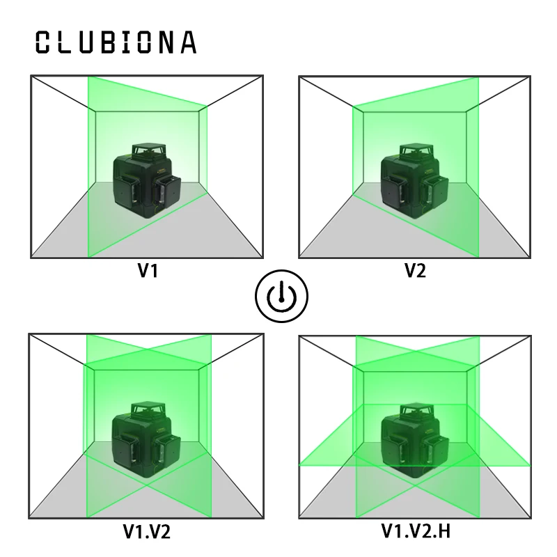 Clubiona CE сертифицированный 3D самонивелирующийся лазерный уровень с 360 градусами