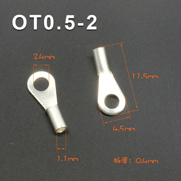 100 個 Ot0 5 2 3 4 端子 O 型ラウンド裸エンド銅鼻 2mm3mm4mm ネジ穴圧着 0 1 0 5m2 Terminals Aliexpress 100 個 Ot0 5 2 3 4 端子 O 型ラウンド裸エンド銅鼻 2mm3mm4mm ネジ穴圧着 0 1 0 5m2 Terminals Aliexpress