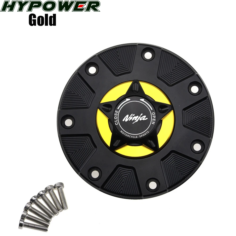 Крышка газового топливного бака для Kawasaki Ninja 500/500R/EX500/GPZ500/GPZ500S все годы мотоцикла CNC алюминиевая масляная крышка мотоцикла